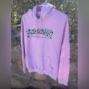 Pink Thrasher Large Hoodie